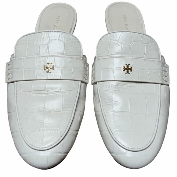 Tory Burch Georgia Backless Loafers Slides Women’s Size 7 Logo Designer Classic - Picture 2 of 9